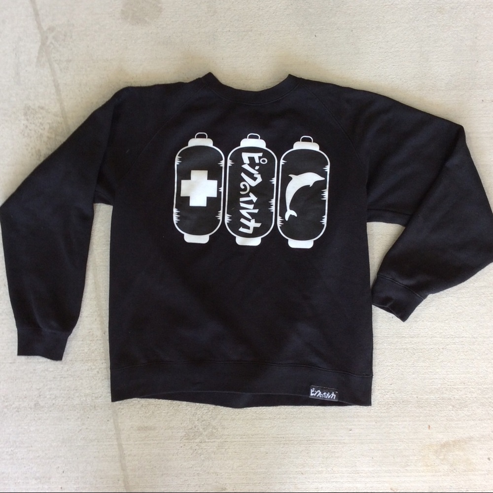 Pink+Dolphin Graphics Logo Japan Sweatshirt Sz M